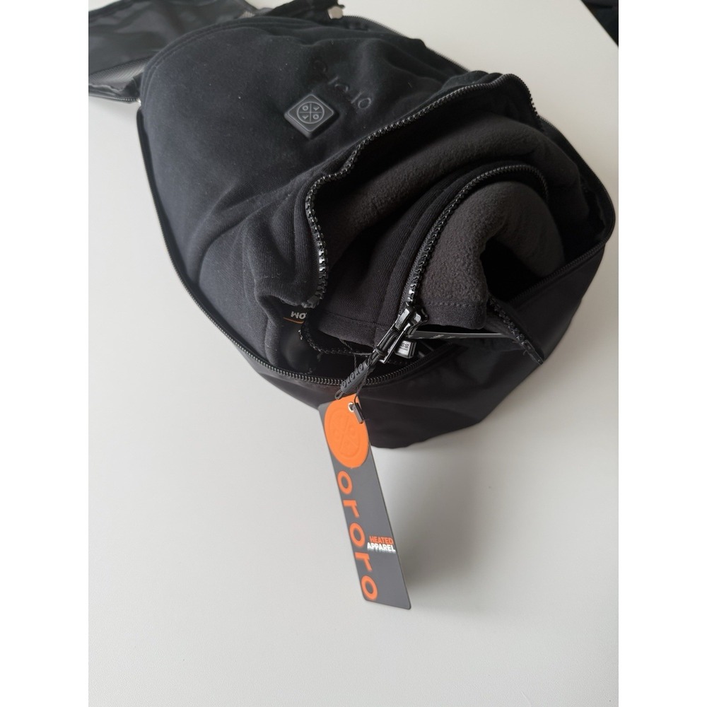 BRAND NEW Ororo Men's XL Fleece Heated Vest Black Battery Pack Included NWT - Picture 3 of 6